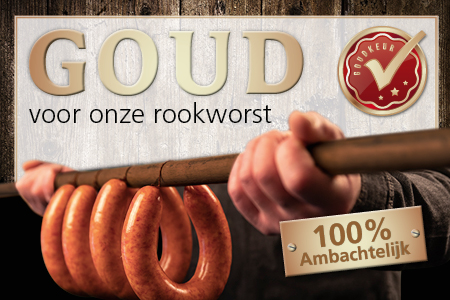 Rookworst met goud bekroond